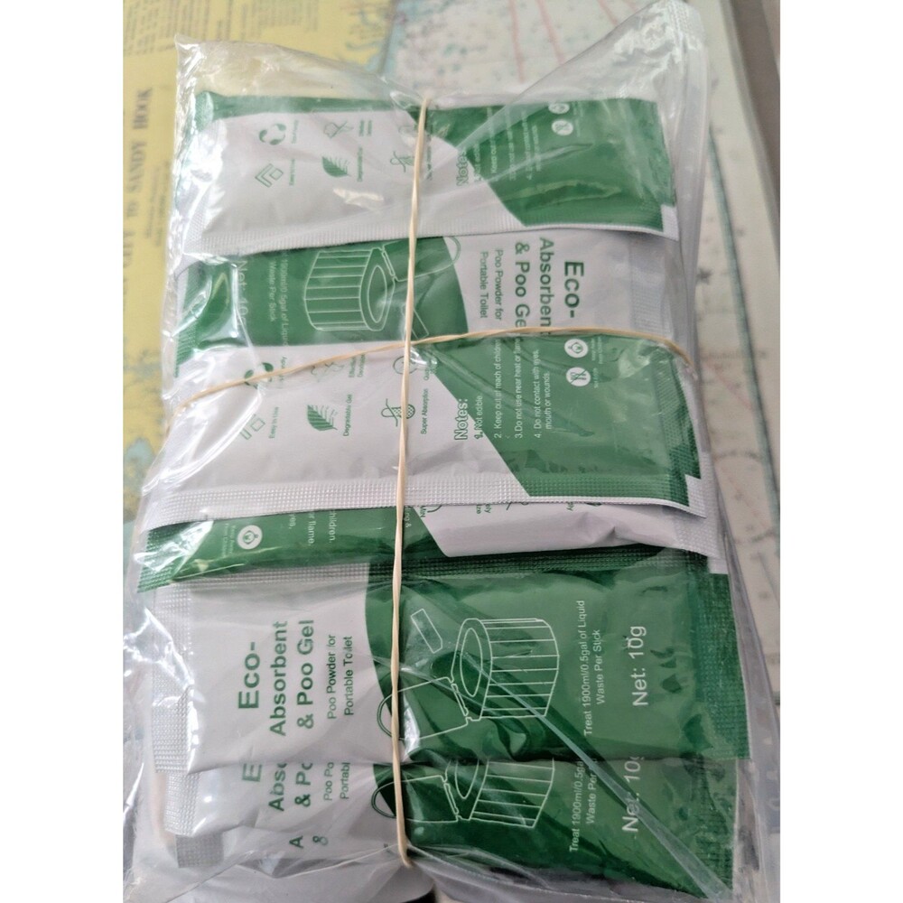 Eco-Friendly Portable Toilet Kit (50 Bags + Absorbent Gel)